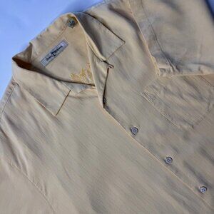 Tommy Bahama Men's Short Sleeve Button-Up Shirt 100% Silk Size Medium